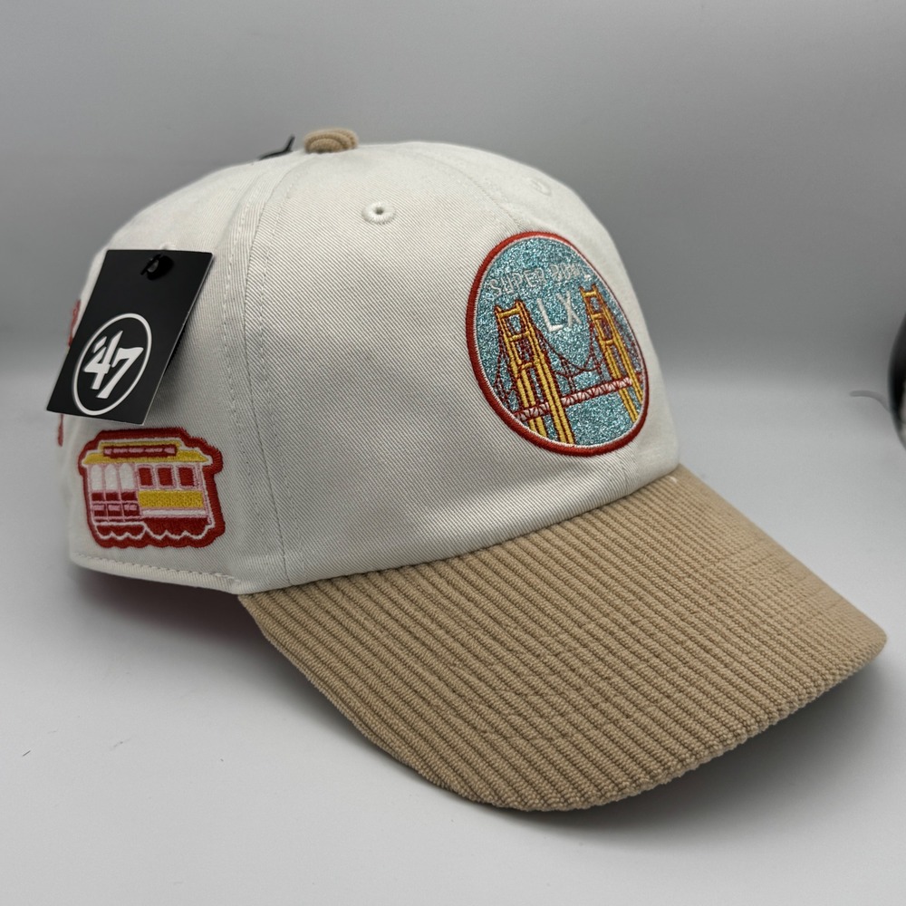 Stoney Clover Lane 47 Brand Hat Super Bowl LX San Francisco Corduroy Embroidered